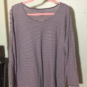 Striped long sleeve dress